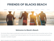 Tablet Screenshot of friendsofblacksbeach.com
